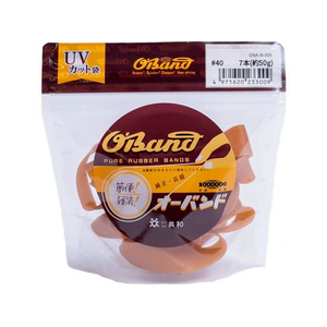 共和 輪ゴム オーバンド 透明袋 #40 アメ 50g FC866SZ-GNA-N-009-イメージ1