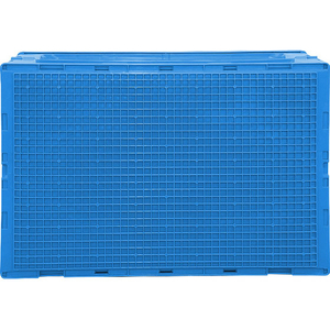 エスコ 648×440×406mm/96.0L 折畳コンテナ 青 FCJ194H-EA506AA-19-イメージ3