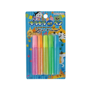 セイワ・プロ キラキラのりペン 10g ライトカラー 5色入 FCE105V-75103-イメージ1