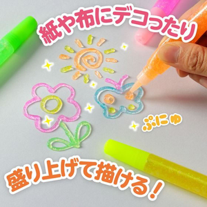 セイワ・プロ キラキラのりペン 10g ライトカラー 5色入 FCE105V-75103-イメージ2