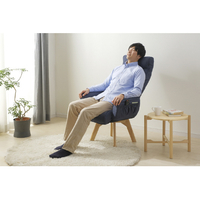 アイリスオーヤマ FACN-KHBﾌﾞﾙ- 回転ファブリックチェア ハイバック