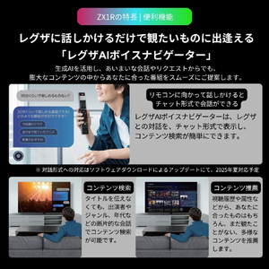 TVS REGZA 116V型4K対応液晶テレビ 116ZX1R-イメージ2
