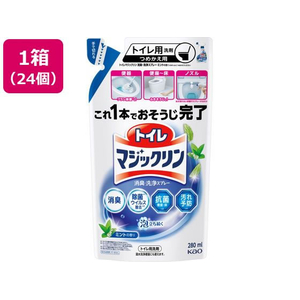 KAO トイレマジックリン消臭・洗浄スプレー ミントの香り 替え 280mL×24個 FCK732C-イメージ1