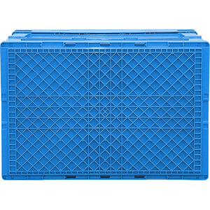 エスコ 530×366×342mm/50.4L折畳コンテナ 蓋付 FCJ195H-EA506AA-212-イメージ3