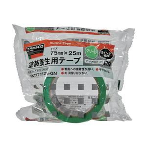 トラスコ 塗装養生用テープ　グリーン　７５Ｘ２５ TRUSCO　塗装養生テープ TYT7525-GN-イメージ2