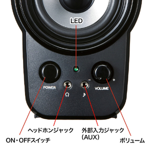 サンワサプライ ツィーター搭載2chマルチメディアスピーカー MM-SPL9BKN-イメージ7