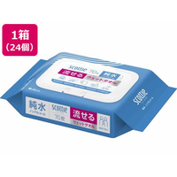 クレシア スコッティ 流せるウェットタオル 純水 ノンアルコール 70枚×24個 FCE949R-76180