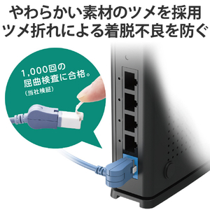 エレコム スイングコネクターLANケーブル(Cat6A準拠)1．0m ブルー LD-GPATWV/BU10-イメージ5