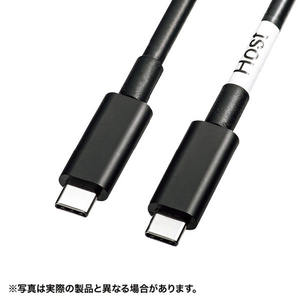サンワサプライ DisplayPortAltモード TypeC ACTIVEケーブル(5m) (8．1Gbps×2) ブラック KC-ALCCA1250-イメージ1