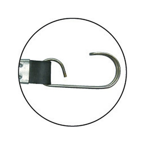 ユタカメイク ゴム チューブロープ 20mm×2m(広口フック) ブラック2202 FC793GC-3677702-イメージ3