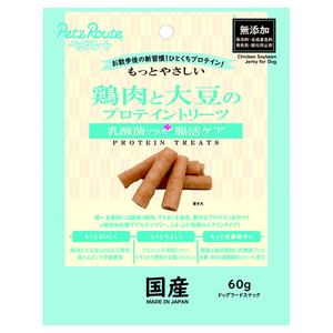 ペッツルート プロテイントリーツ 乳酸菌プラス 60g ﾌﾟﾛﾃｲﾝﾄﾘ-ﾂﾆﾕｳｻﾝｷﾝﾌﾟﾗｽ-イメージ1