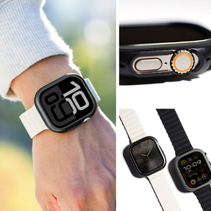 araree Apple Watch Ultra 49mm AMY デュアルレイヤーケース ガンメタル AR27459AW-イメージ5