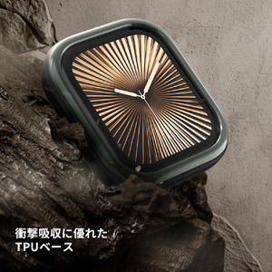 araree Apple Watch Ultra 49mm AMY デュアルレイヤーケース ガンメタル AR27459AW-イメージ7