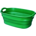 トラスコ中山 折りたたみタライ 水抜栓付 グリーン 23L FC545GX-1148480