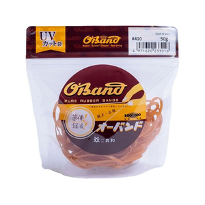 共和 輪ゴム オーバンド 透明袋 #410 アメ 50g FC868SZ-GNA-N-001-イメージ1