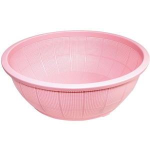 池田プラスチック販売 イケダ DX丸 ザル(ピンク)#650 FC122LH-3064130-イメージ1