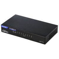 エレコム 2．5Gマルチギガ対応8ポートスイッチ(金属筐体 ACアダプター) ブラック EHC-Q08MA2-HB