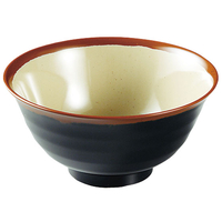 エンテック 長次郎窯羽反り丼(小) 内若草 FC73013-AN59G