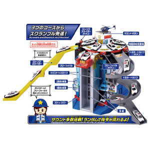 タカラトミー トミカワールド スクランブルポリスステーション (スペシャルトミカ付き) ｽｸﾗﾝﾌﾞﾙﾎﾟﾘｽｽﾃ-ｼﾖﾝSPﾄﾐｶﾂｷ-イメージ8