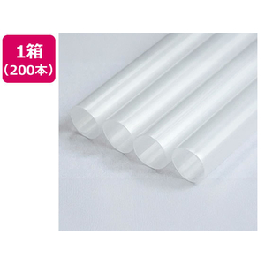 江戸川物産 GPEストロー乳白 紙包 12mm×210mm 200本入 FCJ956R-イメージ1