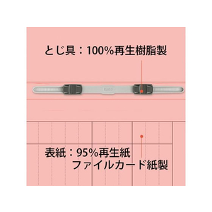 プラス キャリア・パスポート フラットファイル 児童・生徒用 ピンク FCP3055-91388/No.021CP-イメージ9