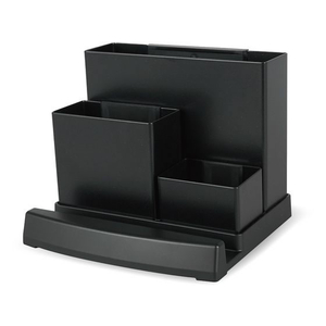 カール事務器 デスクオーガナイザー スチール製 ブラック FCV2858-TS-003-K-イメージ1