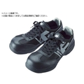 ミドリ安全 小指保護先芯入りスニーカー ひもタイプ PF-110 FCA135X-4899679