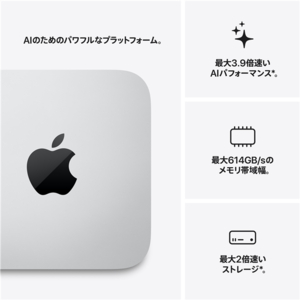 Apple Mac Studio: 18コアCPU、32コアGPU搭載Apple M5 Max, 36GB, 512GB MHL64J/A-イメージ3