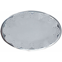 アートナップ パーティープレート(レース付) シルバー(中) 3枚 F012831-PA-07