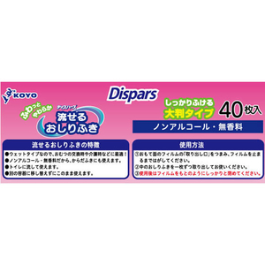 光洋 流せるおしりふき 大判タイプ 40枚 FCD164M-イメージ4