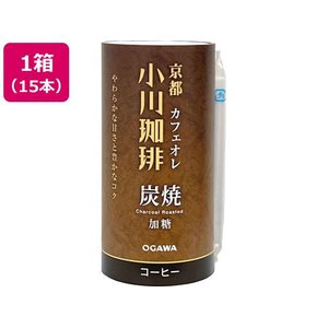 京都西京極 小川珈琲店 小川珈琲/京都 小川珈琲 炭焼珈琲 カフェオレ 加糖 195g 15本 FCJ737E-イメージ1
