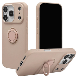 ラスタバナナ iPhone17 Pro用TPUリングケース スモーキーピンク 9036IP5BTPRSPK-イメージ1
