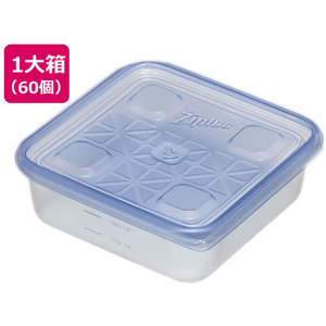旭化成 ジップロック コンテナー 正方形 700mL 業務用 10個×6箱 FCK852B-イメージ1