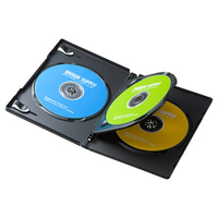 サンワサプライ DVDトールケース(3枚収納・3枚セット) ブラック DVD-TN3-03BKN