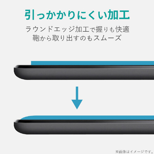 エレコム iPad 10．2(2019)用ガラスフィルム TB-A19RFLGGBL-イメージ5