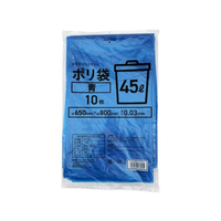 Forestway ゴミ袋 青 45L 10枚 FC878NS-FRW200624