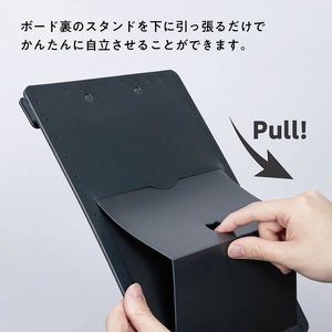 ナカバヤシ スタンドクリップボード タテコ A4 アイスグレー FCE919L-QB-TTCA4-GY-イメージ4