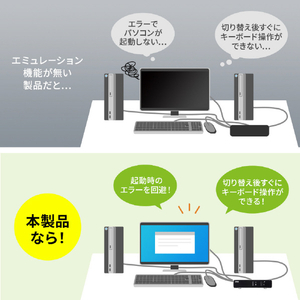 サンワサプライ パソコン自動切替器(2：1) SW-KVM2LPN2-イメージ12