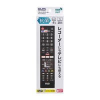 エルパ RC-TVRK001 抗菌ブルーレイレコーダーテレビリモコン 