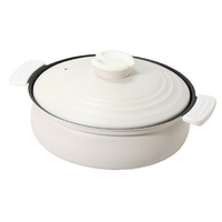 パール金属 軽量ふっ素加工IH対応土鍋風卓上鍋24cm ホワイト HC461IHﾄﾞﾅﾍﾞﾌｳﾅﾍﾞ24CMWH