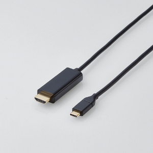 エレコム USB Type-C(TM) - HDMI(R)変換ケーブル(1.0m) ブラック CAC-CHDMI10BK2-イメージ2