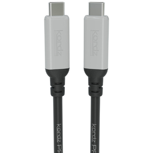 Kordz PRO Passive USB-C CableはUSB4 Gen2のフル機能をサポートし、最大20Gbpsのデータ転送速度、4K60ビデオ、そして2mで最大240W、3mで最大60Wの電力