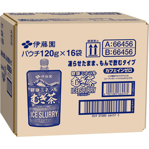 伊藤園 健康ミネラルむぎ茶アイススラリーパウチ 120g×16個 FCJ269N-イメージ2