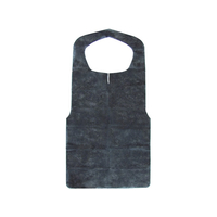 今村紙工 不織布エプロン黒 30枚 F014170-FE-B