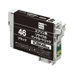 エコリカ リサイクルインクカートリッジ ブラック ブラック ECI-E46B-イメージ1
