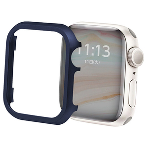 GAACAL Apple Watch Series 4-6/SE1-2 [44mm]用メタリックフレーム ネイビー W00114N4-イメージ1