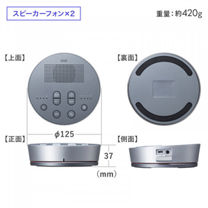 サンワサプライ Bluetooth会議スピーカーフォン MM-BTMSP3-イメージ19