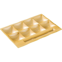 若泉漆器 「和」テイスト ビュッフェプレート 白木(刷毛目) FC878KY-0261010