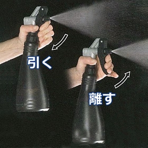 エスコ 工業用スプレーボトル(ダブルアクション 黒)1000ml FCB021M-EA115X-53-イメージ4