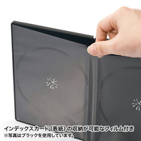 サンワサプライ DVD-TN3-10CL DVDトールケース(3枚収納・10枚セット